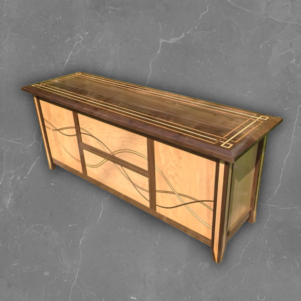 Handcrafted Wooden TV Cabinet